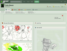 Tablet Screenshot of clubs-deuce.deviantart.com