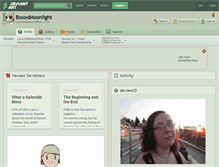 Tablet Screenshot of boxedmoonlight.deviantart.com