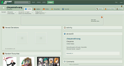 Desktop Screenshot of cheyannehwang.deviantart.com