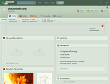 Tablet Screenshot of cheyannehwang.deviantart.com