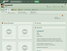 Tablet Screenshot of barefeet99.deviantart.com