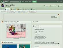 Tablet Screenshot of coyote-rainbow.deviantart.com
