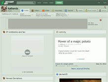Tablet Screenshot of kathersis.deviantart.com