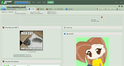 Desktop Screenshot of chocolatekittycat45.deviantart.com