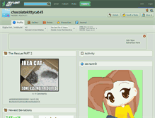 Tablet Screenshot of chocolatekittycat45.deviantart.com