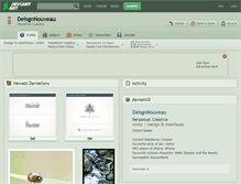 Tablet Screenshot of deisgnnouveau.deviantart.com