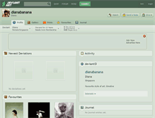 Tablet Screenshot of dianabanana.deviantart.com