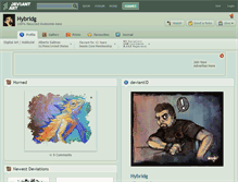 Tablet Screenshot of hybridg.deviantart.com