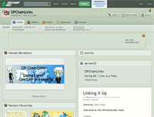 Tablet Screenshot of dpchainlinks.deviantart.com