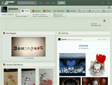 Tablet Screenshot of djdaztec.deviantart.com