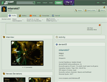 Tablet Screenshot of misere667.deviantart.com