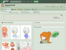 Tablet Screenshot of emperorcomet.deviantart.com