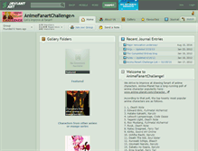 Tablet Screenshot of animefanartchallenge.deviantart.com