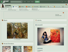 Tablet Screenshot of cyreneq.deviantart.com