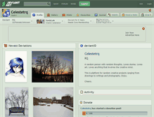 Tablet Screenshot of celestetrq.deviantart.com