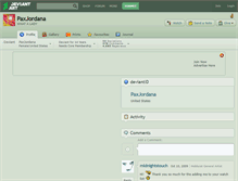 Tablet Screenshot of paxjordana.deviantart.com