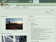 Tablet Screenshot of dominc.deviantart.com