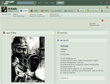 Tablet Screenshot of mckade.deviantart.com