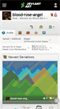 Mobile Screenshot of blood-rose-angel.deviantart.com