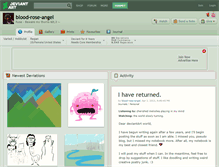Tablet Screenshot of blood-rose-angel.deviantart.com