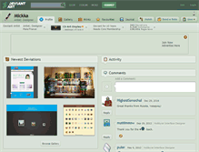 Tablet Screenshot of mickka.deviantart.com