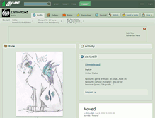 Tablet Screenshot of dimwitted.deviantart.com