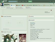 Tablet Screenshot of miaozhou.deviantart.com