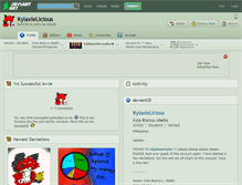 Tablet Screenshot of kylaxielicious.deviantart.com