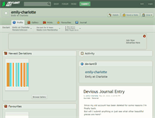 Tablet Screenshot of emily-charlotte.deviantart.com