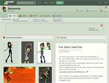 Tablet Screenshot of desmonnia.deviantart.com