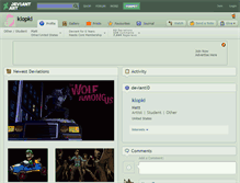 Tablet Screenshot of klopki.deviantart.com