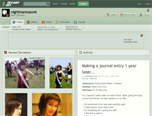 Tablet Screenshot of nightmarexpunk.deviantart.com