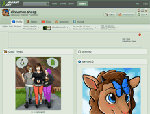 Tablet Screenshot of cinnamon-sheep.deviantart.com