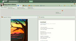 Desktop Screenshot of black-rose-in-bloom.deviantart.com