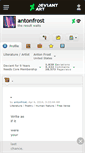Mobile Screenshot of antonfrost.deviantart.com