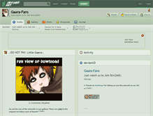 Tablet Screenshot of gaara-fans.deviantart.com