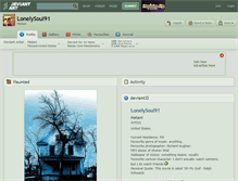 Tablet Screenshot of lonelysoul91.deviantart.com