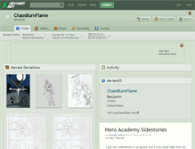 Tablet Screenshot of chaosburnflame.deviantart.com