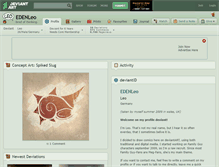 Tablet Screenshot of edenleo.deviantart.com