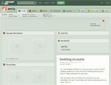 Tablet Screenshot of em1ly.deviantart.com