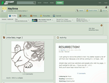 Tablet Screenshot of maylinna.deviantart.com