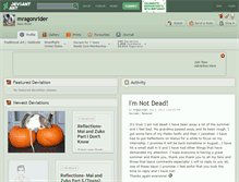 Tablet Screenshot of mragonrider.deviantart.com