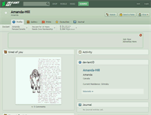 Tablet Screenshot of amanda-hill.deviantart.com