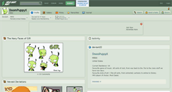 Desktop Screenshot of doompuppyx.deviantart.com