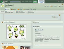 Tablet Screenshot of doompuppyx.deviantart.com
