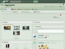 Tablet Screenshot of huguettepizzic.deviantart.com