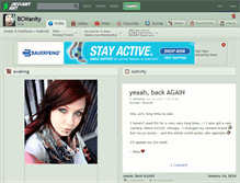 Tablet Screenshot of bcwanity.deviantart.com