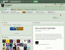 Tablet Screenshot of cavyspirit.deviantart.com