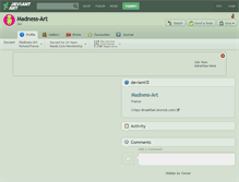 Tablet Screenshot of madness-art.deviantart.com