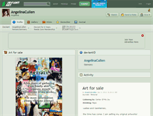 Tablet Screenshot of angelinacullen.deviantart.com
